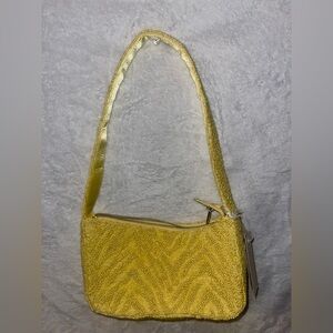 Yellow India Beaded Women's Bag